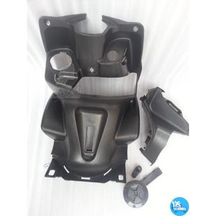 裕隆塑件摩托車(chē)鬼火1代黑膠外殼鬼火一代全套燈具黒件PP件