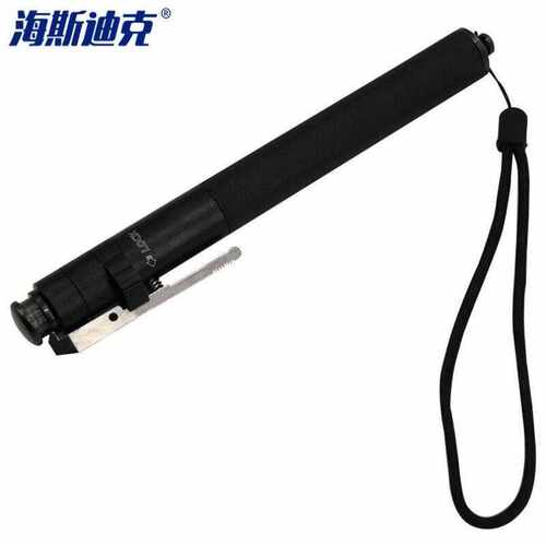 海斯迪克gnjz-38自动弹簧棍车载防身工具防护三节伸缩鞭弹簧棍