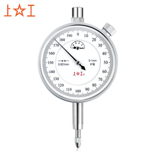 正品上工千分表0-1mm千分指示表高精度0.001mm8钻 带钻防震指针式