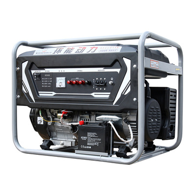 环能动力汽油发电机5KW小型家用电启动三相汽油发电机 380V