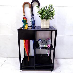 雨伞架家用学校酒店大堂商用简约收纳门口置物架鞋架金属铁艺简易