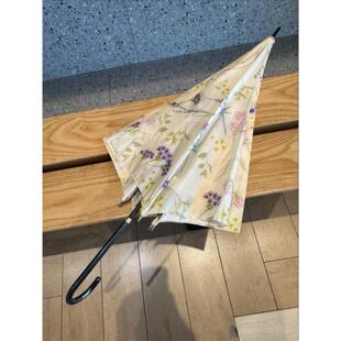 高颜值法式覆古!日本本土晴雨两用女士ins风温婉气质碎花长柄雨伞