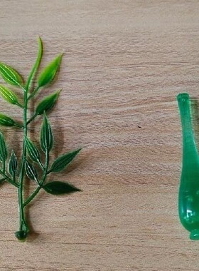 塑料杨柳枝玉净瓶观世音菩萨观音娘娘法器配件柳枝玉净瓶供奉摆件