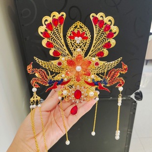 九尾狐老太太神像妈妈凤冠娘娘帽子头饰泰山奶奶九天观音王母娘娘