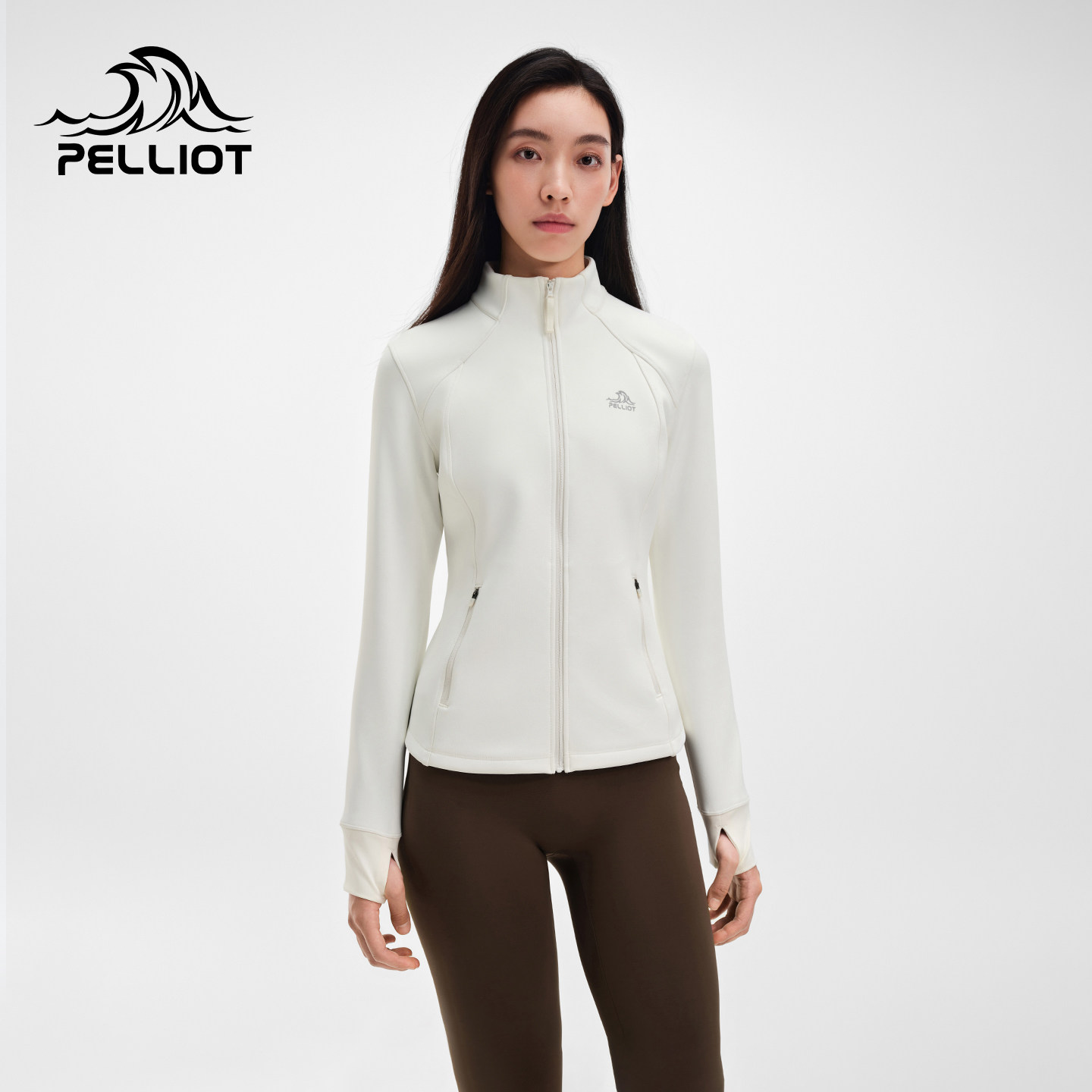 伯希和户外运动休闲衣25秋冬新款保暖修身高弹外套徒步登山夹克女