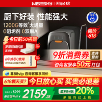 【國(guó)補(bǔ)20%】韋思卡爾黑積木ro反滲透凈水器0阻垢劑飲水機(jī)家用直飲