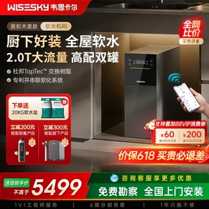 韦思卡尔中央软水机全屋净水软化家用厨下小型净水器双罐大流量R1