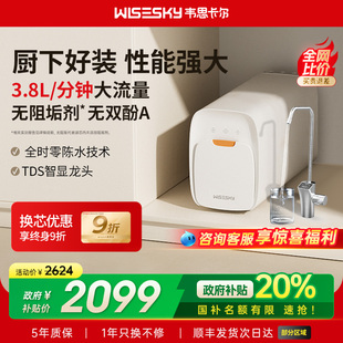 韦思卡尔白积木ro反渗透直饮饮水机自来水家用 国补20%