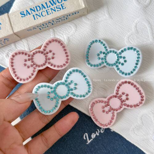 儿童醋酸发夹高级感精致鸭嘴夹蝴蝶结可爱夹子夹头发碎发边夹发饰