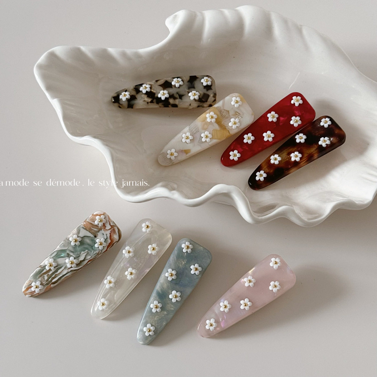 韩式风果冻清新花朵醋酸发夹三角侧边夹碎发鸭嘴夹发饰女高级感,饰品/流行首饰/时尚饰品新,发饰,淘宝优惠券,粉丝福利购,淘宝优惠卷