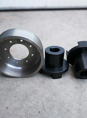 厂直销 MLL5-I-2器00型制动轮梅精花联564轴 45#锻钢 品家梅花联