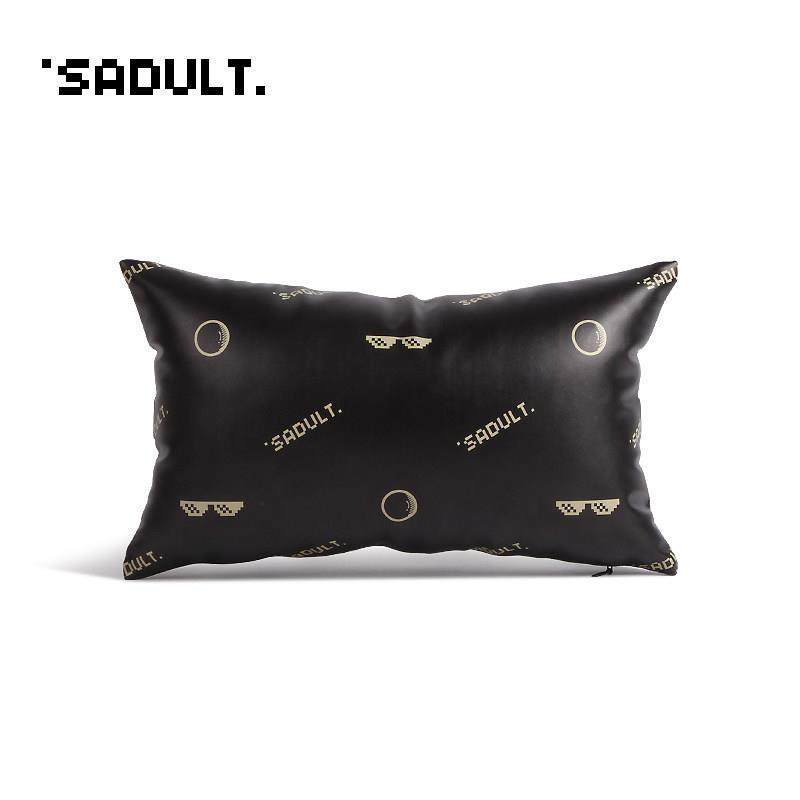 Sadult时尚黑色汽车头枕对汽车座椅颈枕颈椎枕Pu皮革通用的所有季,汽车用品/电子/清洗/改装,头枕,淘宝优惠券,粉丝福利购,淘宝优惠卷