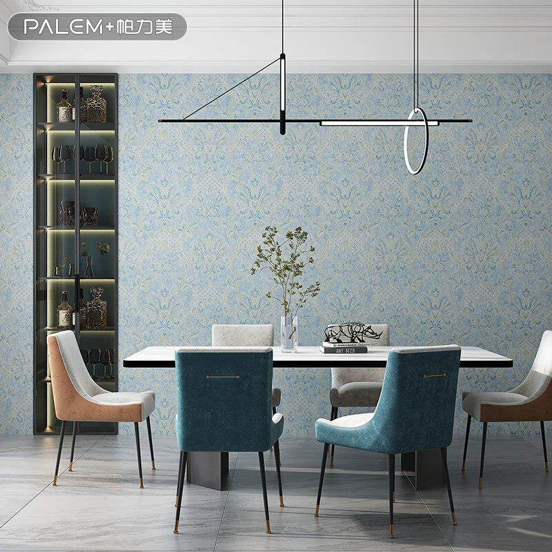 帕力美高档轻奢欧式墙布无缝全屋现代简约沙发卧室床头背景墙壁布