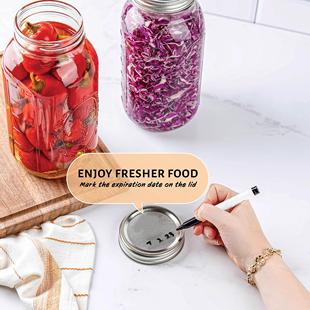 ball jar梅森瓶玻璃密封罐食品级杯烟斗分体盖水果罐头罐子 mason