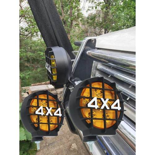 越野灯越野车前杠车顶LED射灯6寸圆灯强光雾灯12V24V通用改装大灯