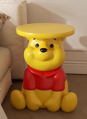 维尼熊噗噗茶几迎宾大型客厅电视柜沙发旁落地托盘乔迁新婚礼物