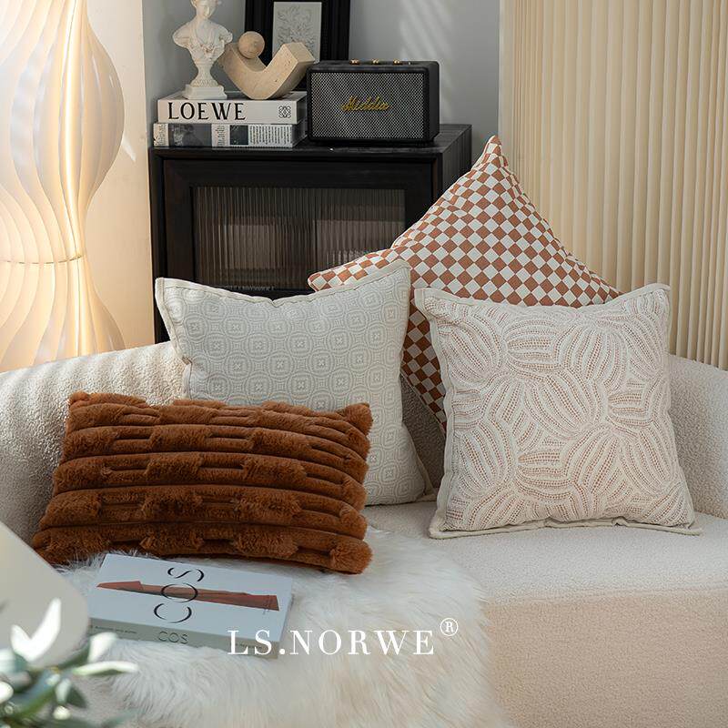 抱枕南瓜波点轻奢ins风枕套腰枕样板间客厅沙发靠枕含芯靠垫北欧