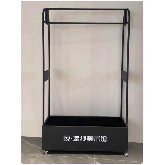 婚纱店静音手推车礼服馆带轮移动挂衣车摄影新娘试纱工具车加厚