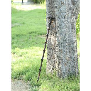 新手工筇竹竹根T型手杖登山防身防滑老人拐杖防滑轻便竹棍竹柒阁