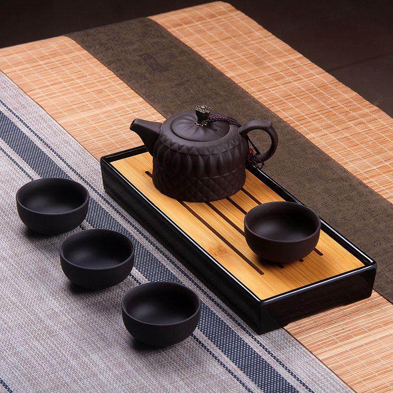 便携式紫砂功夫小茶具一壶二杯套装家用中式覆古办公室会客泡茶壶,餐饮具,功夫茶具,淘宝优惠券,粉丝福利购,淘宝优惠卷