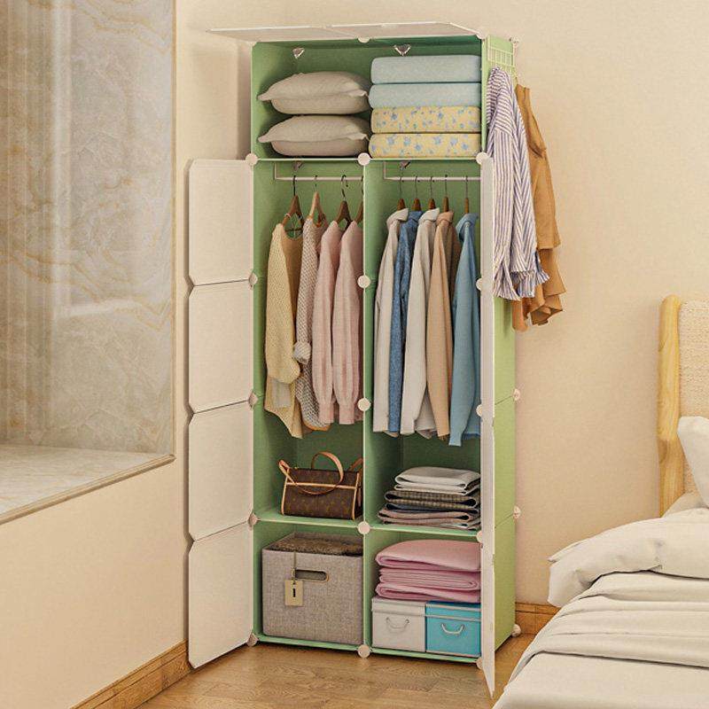 衣柜出租房用现代简约卧室组装塑料收纳柜子家用无门布衣柜经济型,住宅家具,独立衣柜,淘宝优惠券,粉丝福利购,淘宝优惠卷