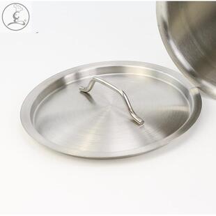 SICHU不锈钢覆合底高锅汤锅盖边炉火锅盖下沉式白钢锅盖耐用桶盖