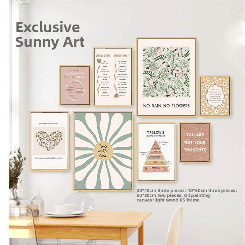 心理咨询辅导室装修挂画静角健康海报治疗室文化墙图片布置