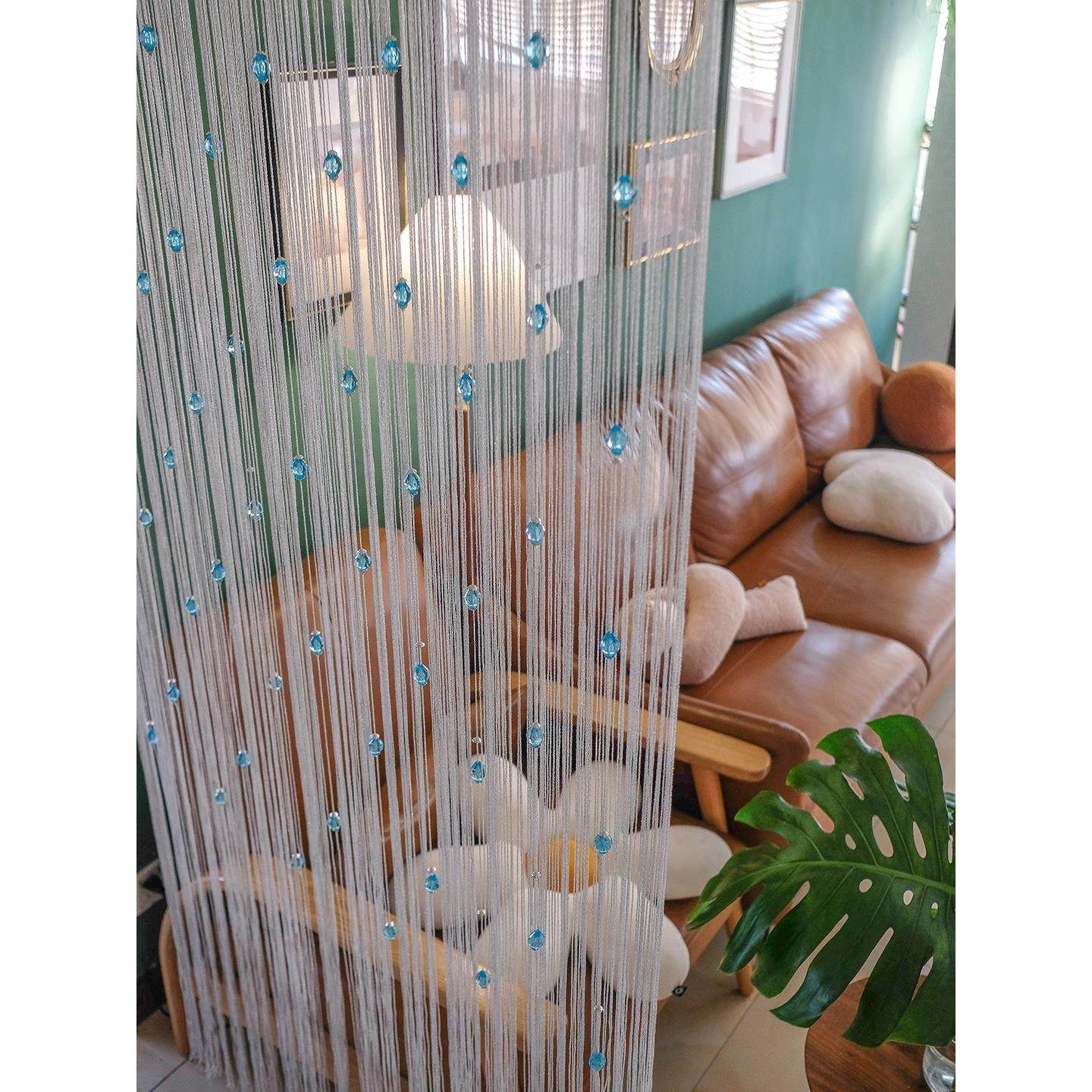 2023年新款流苏线帘隔断帘门帘挂帘装饰可加密定制橱窗店面婚庆用,居家布艺,线帘,淘宝优惠券,粉丝福利购,淘宝优惠卷