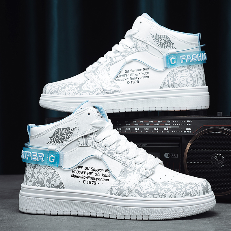 空军男鞋夏季高帮板鞋男时尚潮鞋