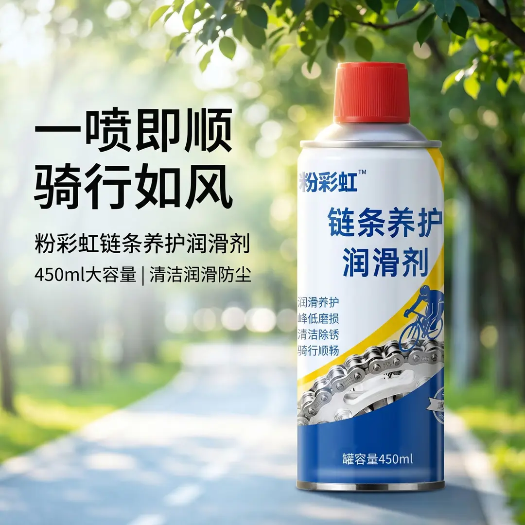 粉彩虹链条养护润滑剂降噪润滑油