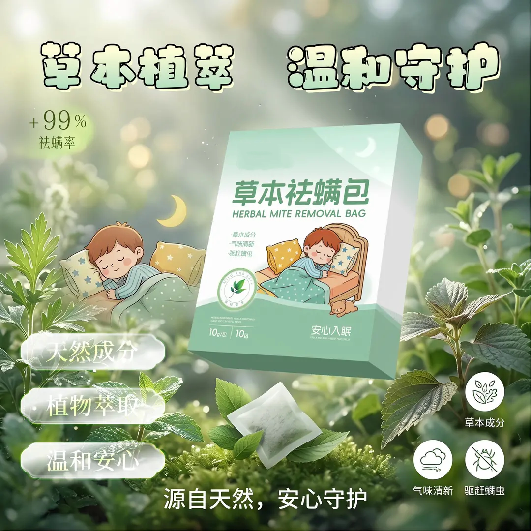 草本祛螨包植物配方孕婴可用