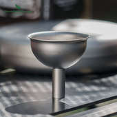 必唯纯钛迷你酒壶漏斗白酒红酒液体分装 倒酒配件不串味轻量便携