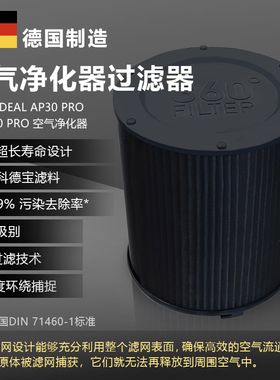 德国原装进口IDEAL AP30/A40 Pro空气净化器专用滤芯替换网过滤器