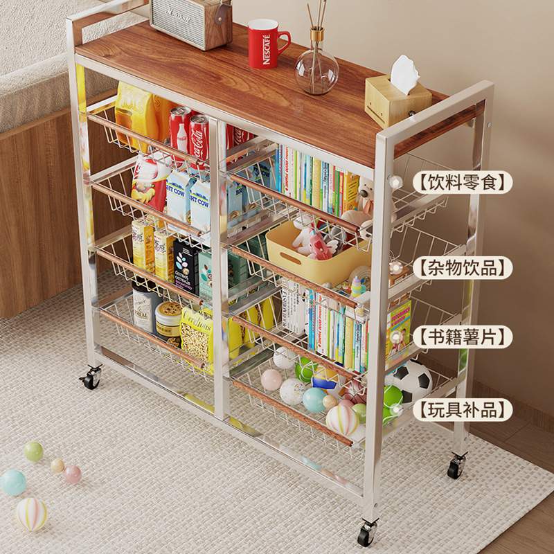 置物架小拉车多层多功能烤箱收纳省空间调味料碗架微波炉架子结实