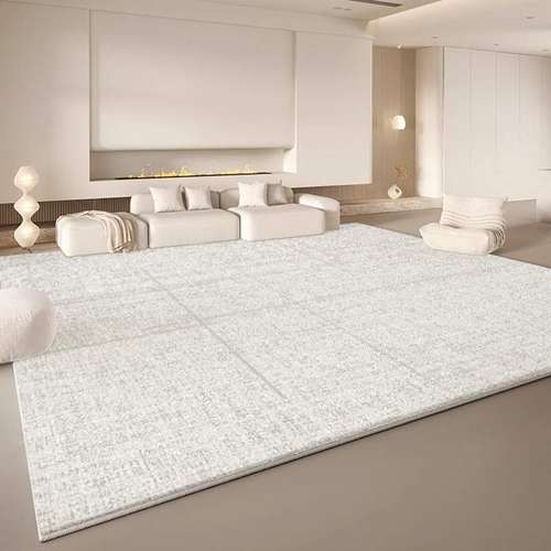 客厅地毯奶油风仿羊绒家用床边毯毛绒耐脏易打理高级感卧室地垫子