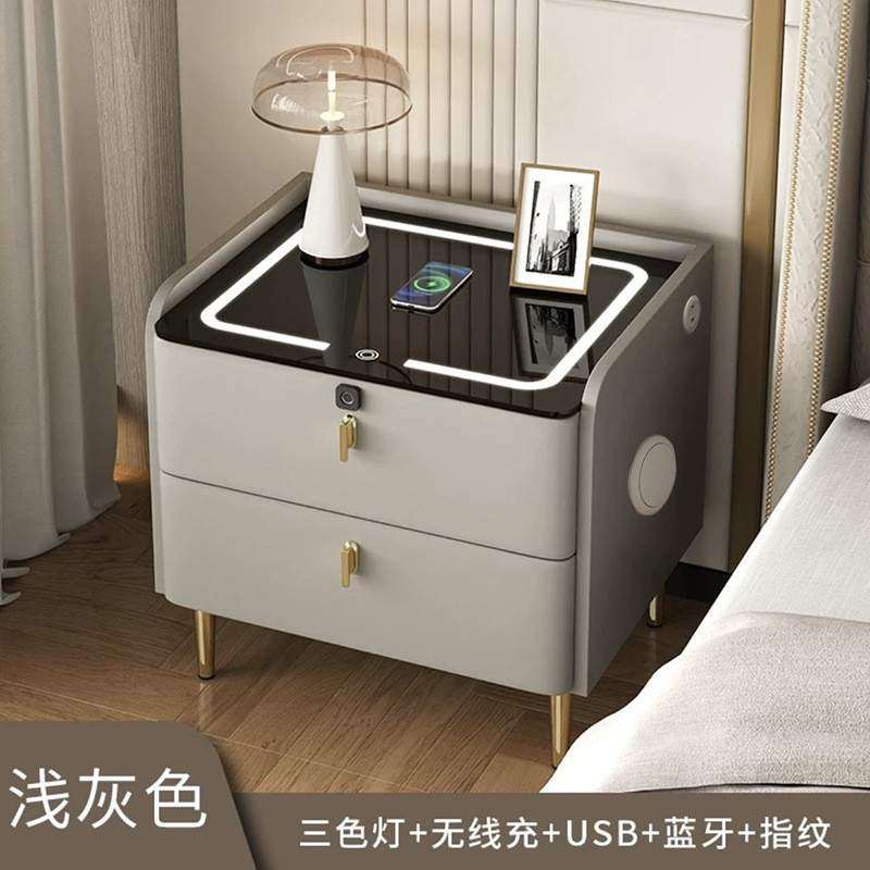 智能床头柜家用储物柜奶油风智能简约现代轻奢无线充电卧室床边柜,农机/农具/农膜,其它农用工具,淘宝优惠券,粉丝福利购,淘宝优惠卷