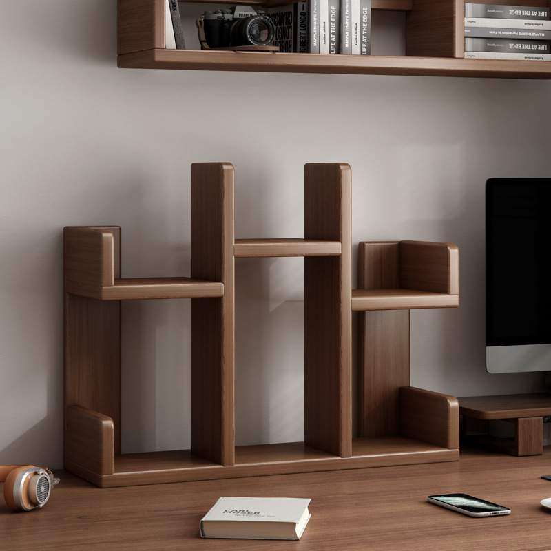 实木桌面书架简易多层带柜门收纳架子柜子储物家用办公桌上小书柜,标准件/零部件/工业耗材,车间地垫,淘宝优惠券,粉丝福利购,淘宝优惠卷