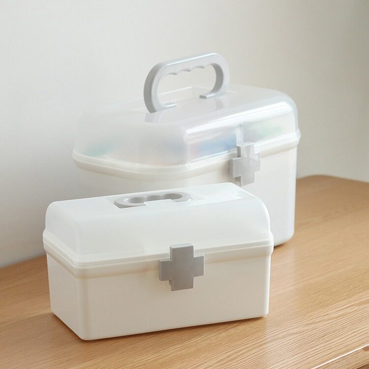 家用药箱家庭装药品收纳盒多层塑