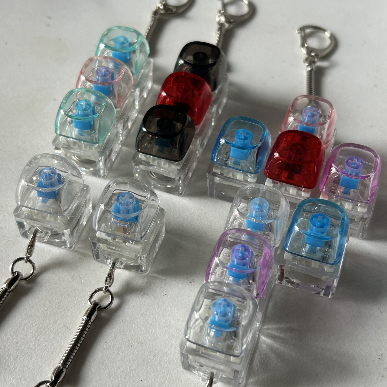 小方糖透明壳键帽机械键盘试轴器