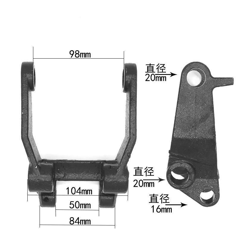BF莱力如意轮架总成sPU80*70轮子尼龙轮架总成