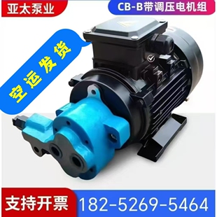 带调压CB-B6/B10/B4齿轮泵液压油泵电机组370W/550W/750W润滑泵