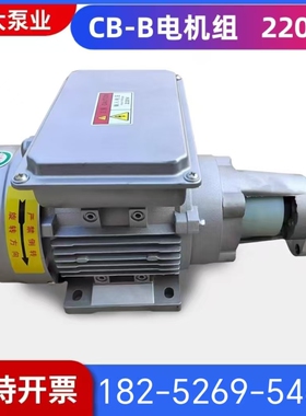 CB-B6/B10/B4/B2.5齿轮泵液压油泵电机组370W/550W润滑油泵头220V