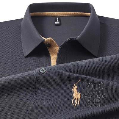 高端拉夫·劳伦马球Polo衫男士短袖T恤2025夏季新款翻领长袖上衣