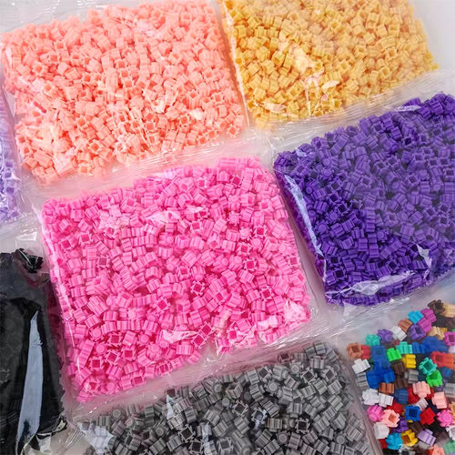 小颗粒串联8mm散装积木玩具