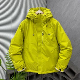 Madness Mdns Wruei户外登山夹克连帽羽绒服加厚保暖冲锋衣外套男