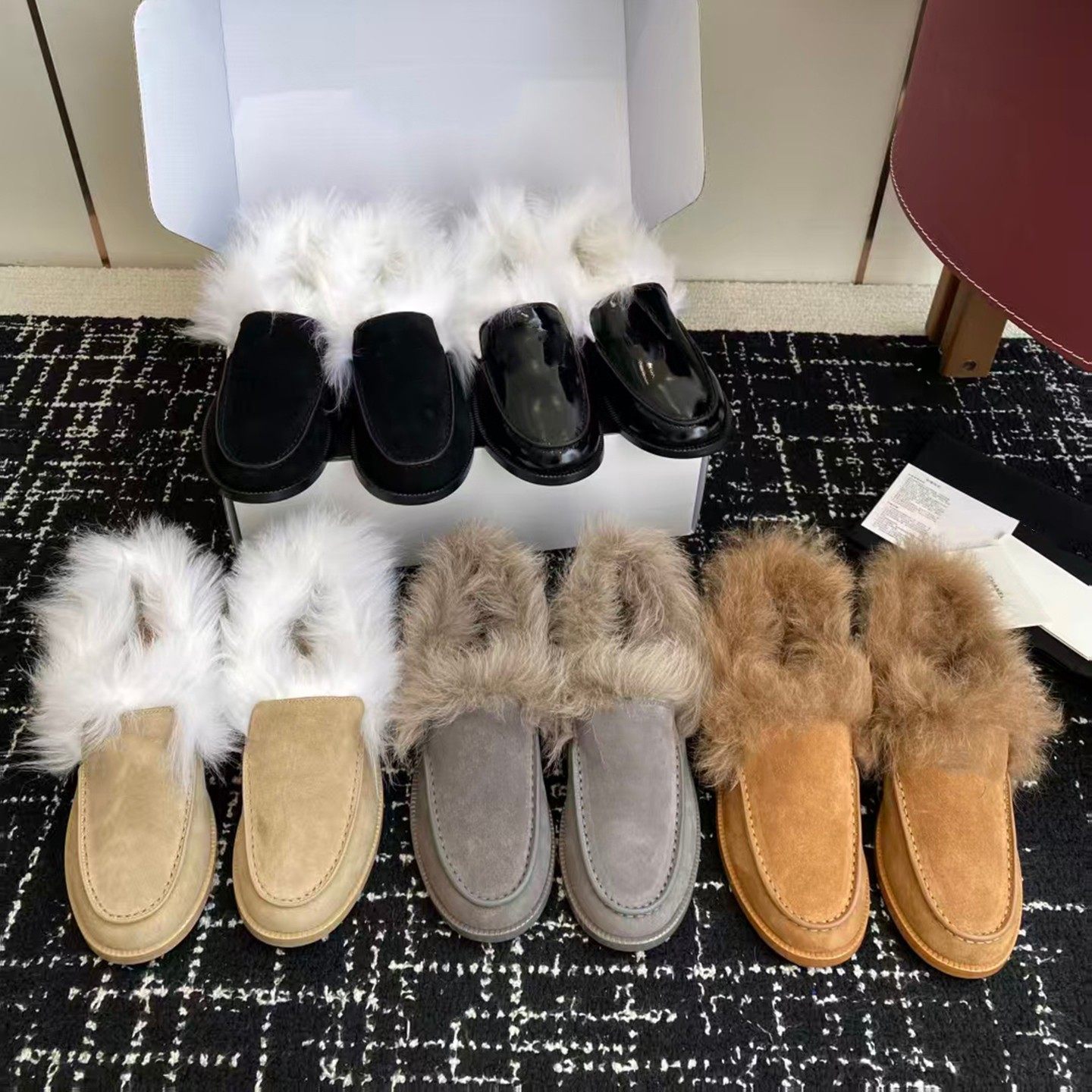 BVZP欧洲站2025秋冬新款真皮厚底增高毛毛乐福鞋女时尚百搭豆豆鞋,女鞋,乐福鞋（豆豆鞋）,淘宝优惠券,粉丝福利购,淘宝优惠卷