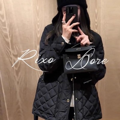 RIXO DORE法式秋冬新款显瘦小香风夹棉外套高级感气质菱格上衣女