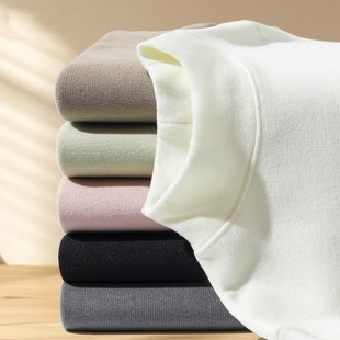 内搭磨毛保暖上衣 女冬加厚修身 Rouje Dsyle半高领双面德绒打底衫