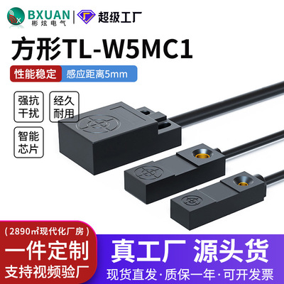 微小型方形接近开关 TL-W5MC1/TL-W3MC1/TL-W1R5MC1金属感应器24V