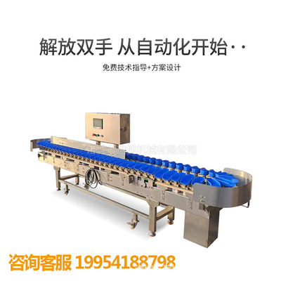 鱿鱼鲳鱼鲅鱼海参乳鸽牛蛙分选设备芒果土豆番茄料盒称重分选机